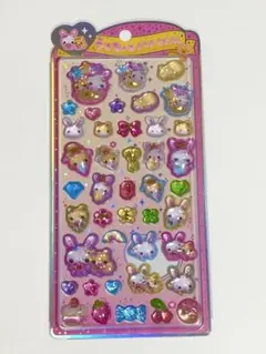 フワフワらびちゃん　うるちゅるポップシール　国内正規品