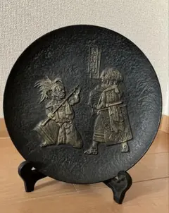 鬼剣舞 飾り皿 伝統工芸品 南部鉄 置き物 インテリア