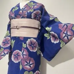 ヤマトナデシコ様専用 綿紅梅 天然阿波藍 藍染 浴衣 保証書 - メルカリ
