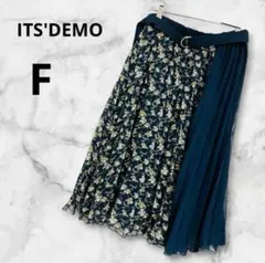 イッツデモ　花柄シフォンスカート　さらさら　プリーツ　フレアスカートのサムネイル