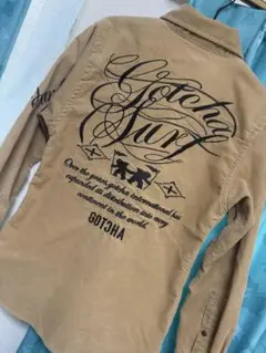 Gotcha ガッチャ　コーデュロイ ジャケット　スナップボタン　刺繍