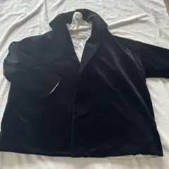 オネット ベルベット　ジャケット　ショールカラー　ブラック