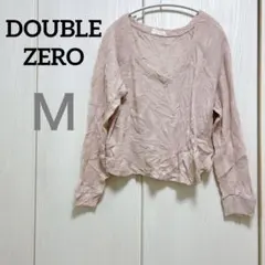 DOUBLE ZERO 【Ｍ】ピンク ニット レーヨン　無地