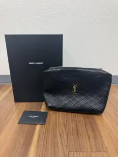 サンローラン　ポーチ　 カサンドラ マテラッセ カレ ラムスキン YSL ポーチ サンローラン カサンドラ マテラッセ カレ ラムスキン