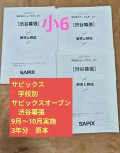 2025年最新】サピックスオープン 3年の人気アイテム - メルカリ