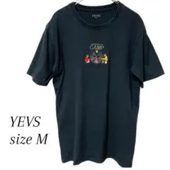 【YEVS】半袖Tシャツ ユニセックス フロント刺繍 CAMP
