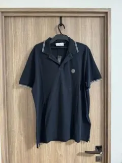 【☆ ☆即日発送☆専用】STONE ISLAND 半袖 ポロシャツ 黒　XLのサムネイル