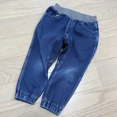 らくらく動ける　テーパードパンツ　デニム