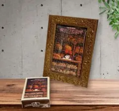 【完成品】ジブリ パズル　まとめ売り5点セット　専用フレーム込み ジブリがいっぱい ジグソーパズルフレーム1000ピース用 葡萄