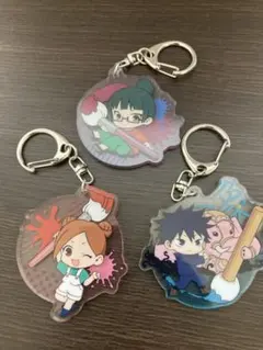 呪術廻戦 ふでマメ3 アクリル キーホルダー3種(釘崎・真希・伏黒)