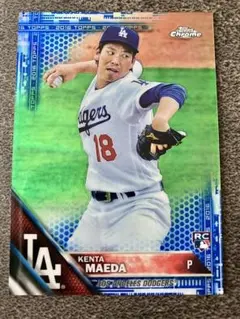topps chrome rc 前田健太　blue refractor /150
