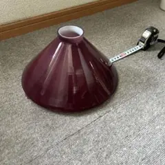 昭和レトロ　ガラスのランプシェード