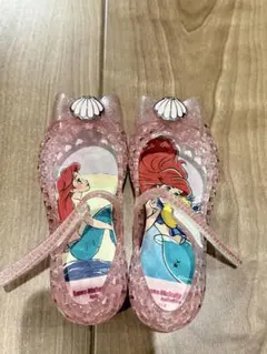 【最終お値下げ 美品】Disneyアリエル15.0cm ピンク キラキラ