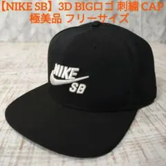 【NIKE SB】3D BIGロゴ 刺繍 CAP 極美品 フリーサイズ