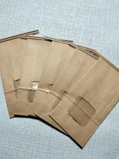 クラフト紙袋 透明窓付き 10枚セット