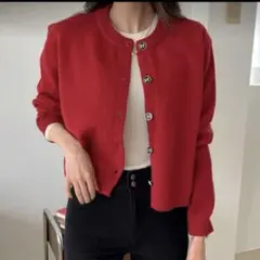 Dazy レッド カーディガン サイズガイド