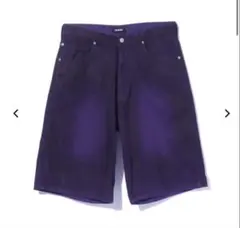 XLARGE ショートデニムパンツ 新品　パープル 34