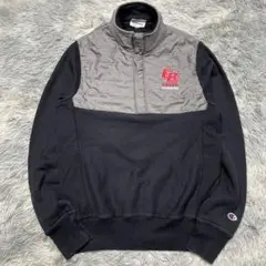 00s Champion リバースウィーブ ハーフスナップカレッジスウェット S