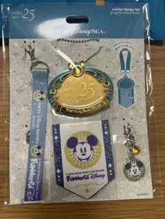 東京ディズニーシー 25周年 ジュビリーバッジセット ファンダフル