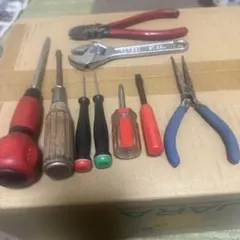 工具セット ドライバー プライヤー レンチ 8点セット