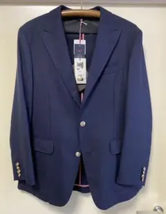 ユニバーサルランゲージ ブレザー サマーウール 紺ブレ 175cm-4Drop