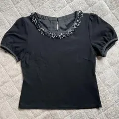 courrèges (クレージュ)半袖Tシャツ黒40のサムネイル