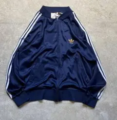 70s adidas ATPトラックジャケット フランス製VENTEX ネイビー
