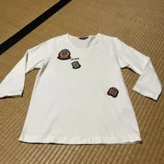 ピンクハウス Tシャツ カットソー クリーム 七分袖 Mサイズ （難あり）