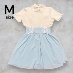 ★即日発送★ レースアップリボンドッキングプリンセスワンピース