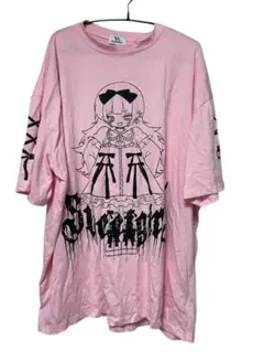 VOLCAN & APHRODITE サブカル ビックT ピンク オーバーサイズ