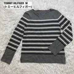 TOMMY HILFIGER(トミーヒルフィガー) ボーダー柄長袖ロングTシャツ