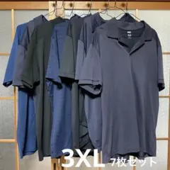 UNIQLO ユニクロ メンズ ポロシャツ 3XL 半袖 7枚セットUSED
