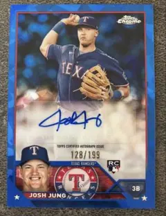 ジョシュ ヤング chrome sapphire auto topps RC