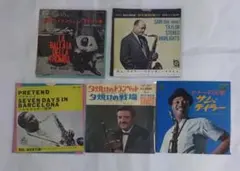 【レコードまとめ売り367】ジャンク扱い状態悪い　 洋楽シングル5枚セット
