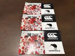 ほぼ未使用品 Canterbury ONE TEAM ステッカー 3枚セットのサムネイル