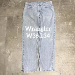 Wrangler 97601SB デニムパンツ アイスブルー W36 L34