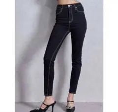 GYDA ワンウォッシュスキニーパンツ ブラック