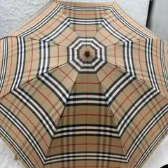 BURBERRY ノバチェック 折りたたみ傘 AURORA製 ベージュ 雨傘