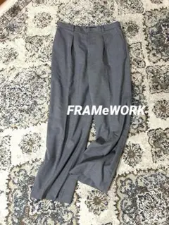 美品✨FRAMeWORK タックワイドパンツ 40 L