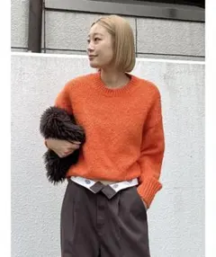 Ungrid カラーモヘヤ混ルーズニット