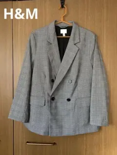 早い者勝ち！ ★美品★ 人気ブランドH&M チェックダブルジャケット