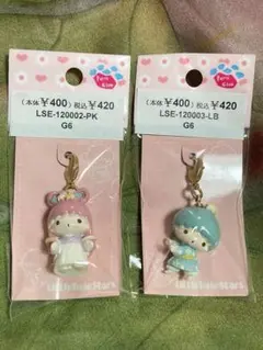 《新品・未開封》ビーズ手芸用チャーム キキ・ララ 七夕 おりひめ・ひこぼし
