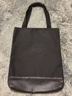 未使用・タグ付　Y-3 レザートートバッグ　スクエアロゴラベル A4可　黒 2025年最新】Y-3 トートバッグの人気アイテム - メルカリ