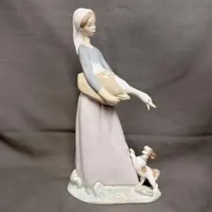 yj37 LLADRO リヤドロ No.5466 『大事な電話』 少女 犬 置物 - メルカリ