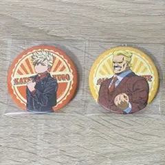 僕のヒーローアカデミア　アメリカンレトロ　缶バッジ　爆豪勝己　オールマイト