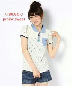 WEGO♡junior sweet ラウンドカラー カットソー 平成女子 フリー