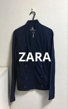 ZARA ネイビー ダブルブレストジャケット M