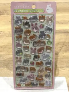 BONBON DROP シール　モルモットandうさぎ