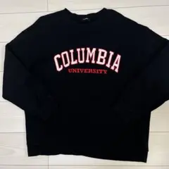 D's GARMENT ブラックトレーナーCOLUMBIA UNIVERSITY