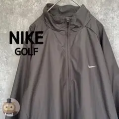 【美品】ナイキ ゴルフ ナイロンジャンパー ジップジャケット 古着 メンズ